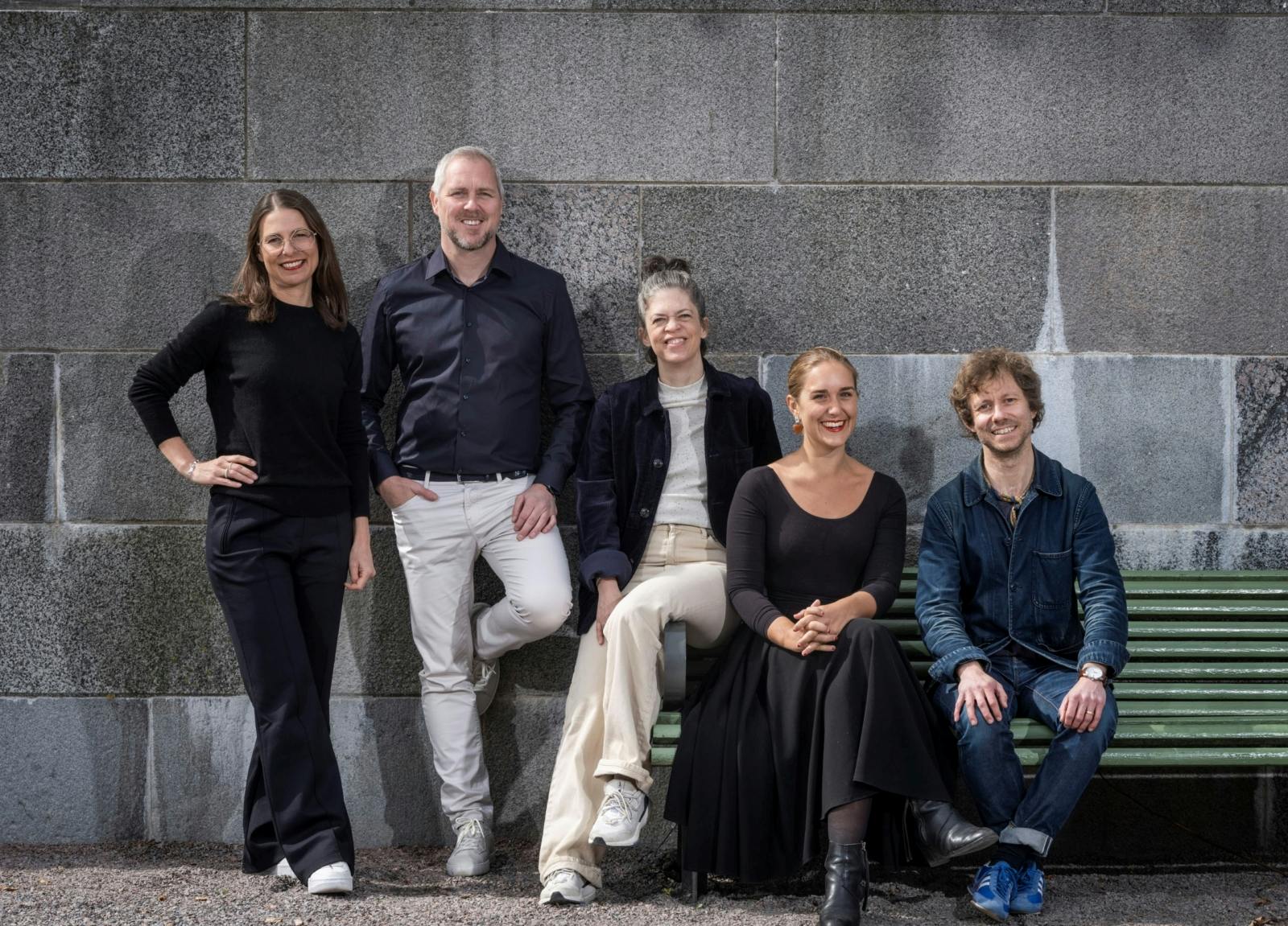 Silla Levin, Managing Director Kurppa Hosk; Mattias Olofsson, CEO ARC, Anna Högberg, Managing Director Mission anew; Rebecka Carlsson, Sustainable Business Advisor ARC; Joel Lindefors, Chief Innovation Officer Mission anew.