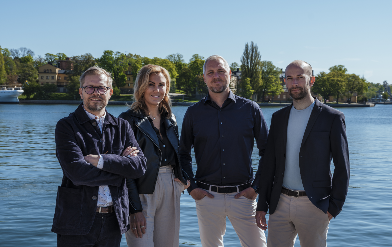 Magnus Åström, COO Curious Mind; Mattias Olofsson, CEO ARC; Emma Lindén, Managing Director Curious Mind; Andreas Berglund, Vice CEO ARC